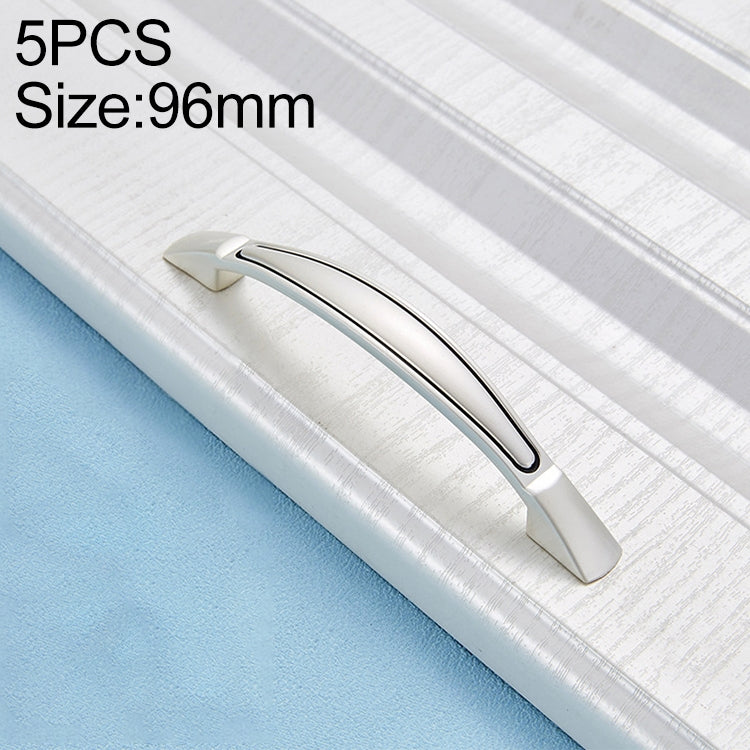 5 PCS 4091 Silver Black 96 Drawer Cabinet Door Bronze Handle