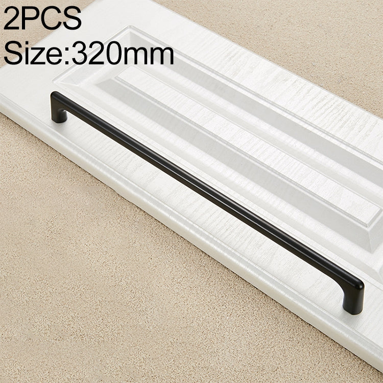 2 PCS 9011_320 Simple Black Drawer Cabinet Handle