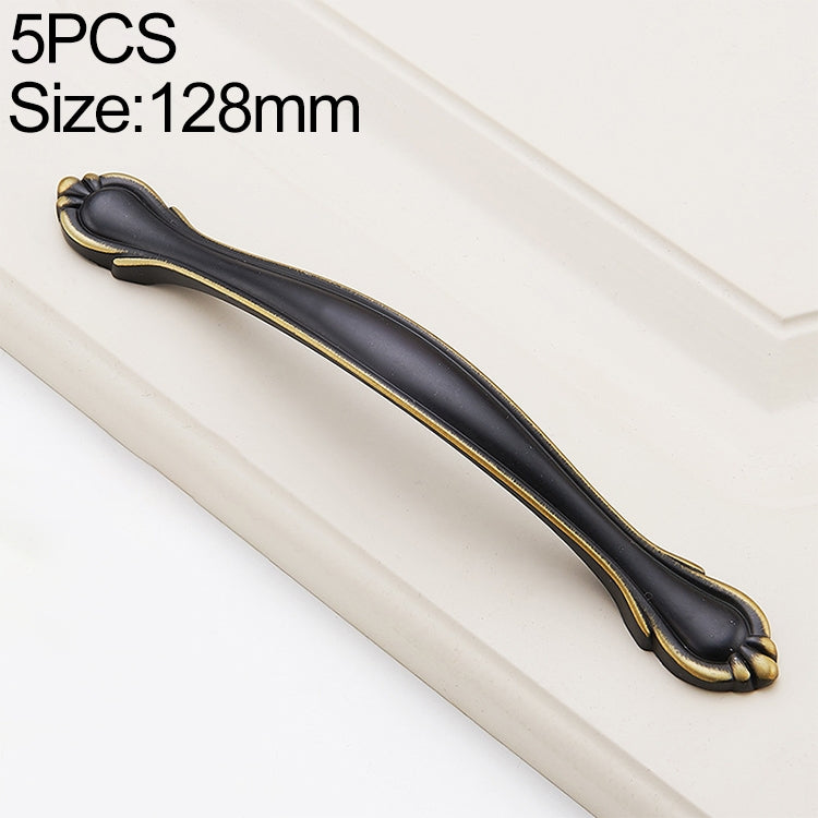 5 PCS 6558_128 Black Brass Antique Drawer Gradevin Cabinet Handle