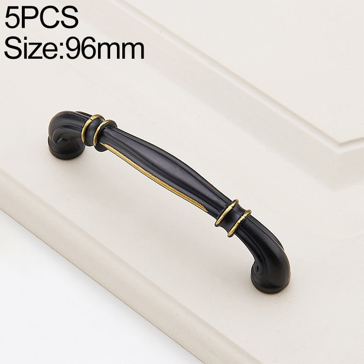 5 PCS 6569_96 Black Brass Antique Drawer Gradevin Cabinet Handle