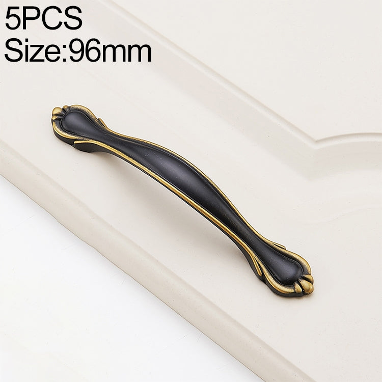 5 PCS 6588_96 Black Brass Antique Drawer Gradevin Cabinet Handle