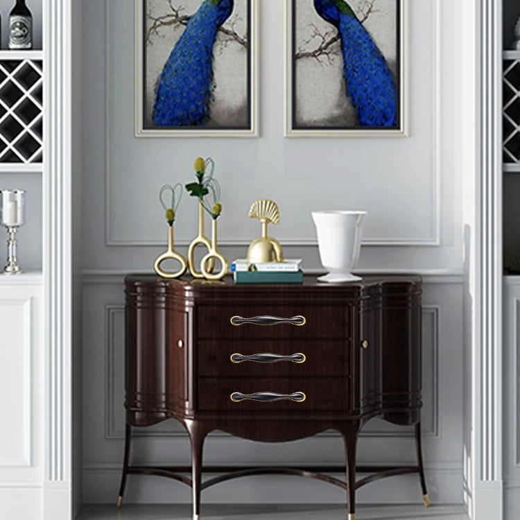 5 PCS 6588_96 Black Brass Antique Drawer Gradevin Cabinet Handle