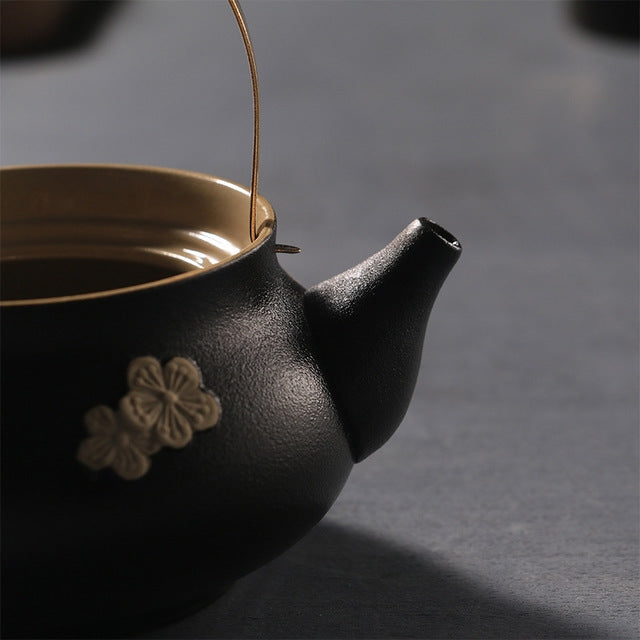 Crude Pottery Alcohol Furnace Teapot Ceramic Tea Boiler