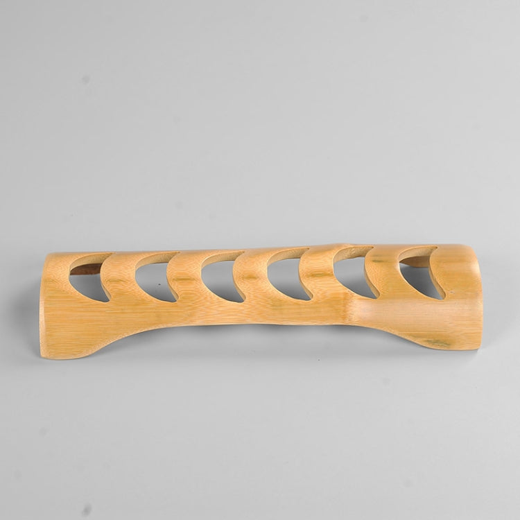 Portable Bamboo Hollowing Kung Fu Tea Set Tea Cup Holder Drainage Rack