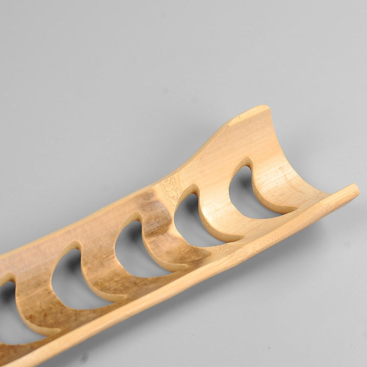 Portable Bamboo Hollowing Kung Fu Tea Set Tea Cup Holder Drainage Rack