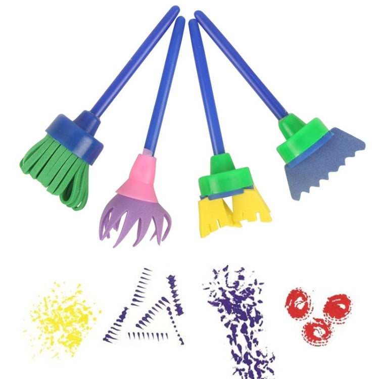 4 in 1 Children Painting Graffiti Brush Kid Toys Paint DIY Doodle, Suitable for 3-6 Years Old Children, Random Color Delivery