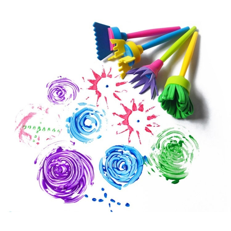 4 in 1 Children Painting Graffiti Brush Kid Toys Paint DIY Doodle, Suitable for 3-6 Years Old Children, Random Color Delivery