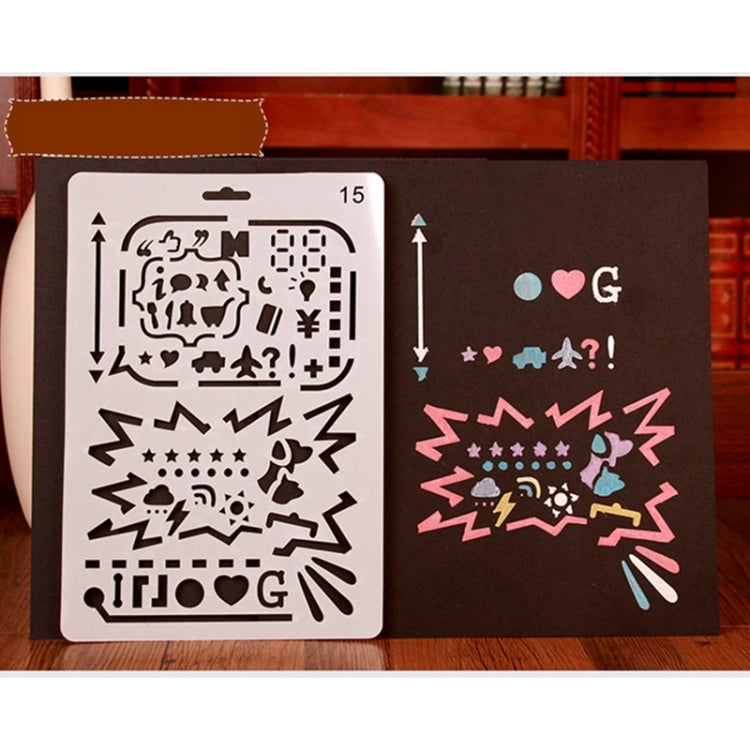 5 PCS Lace Ruler Template Photo Album DIY Manual Painting Board Hollow Template Hand Painting Drawing Tool, Random Style Delivery