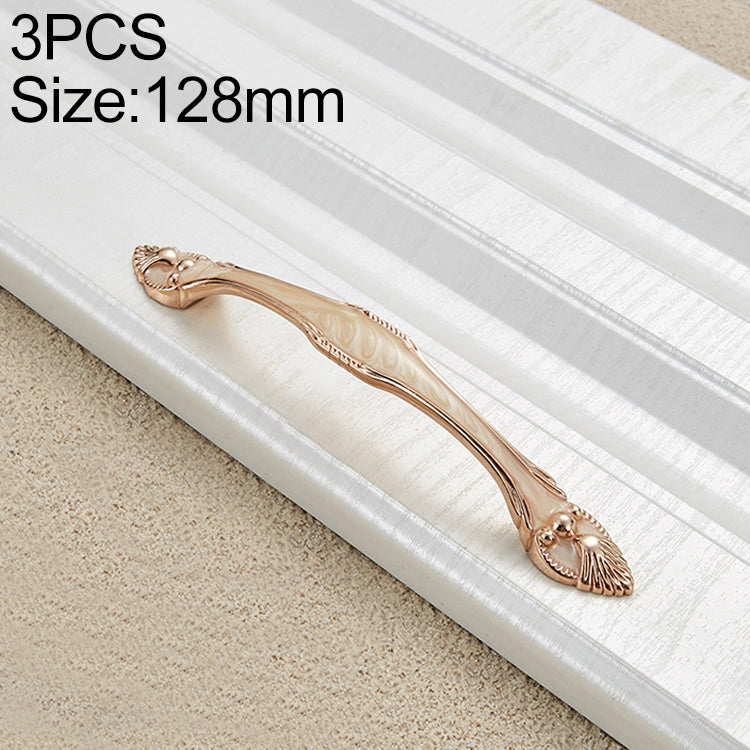 3 PCS 6566-128 Topaz Drawer Cabinet Door European Style Palace Gemstone Handle