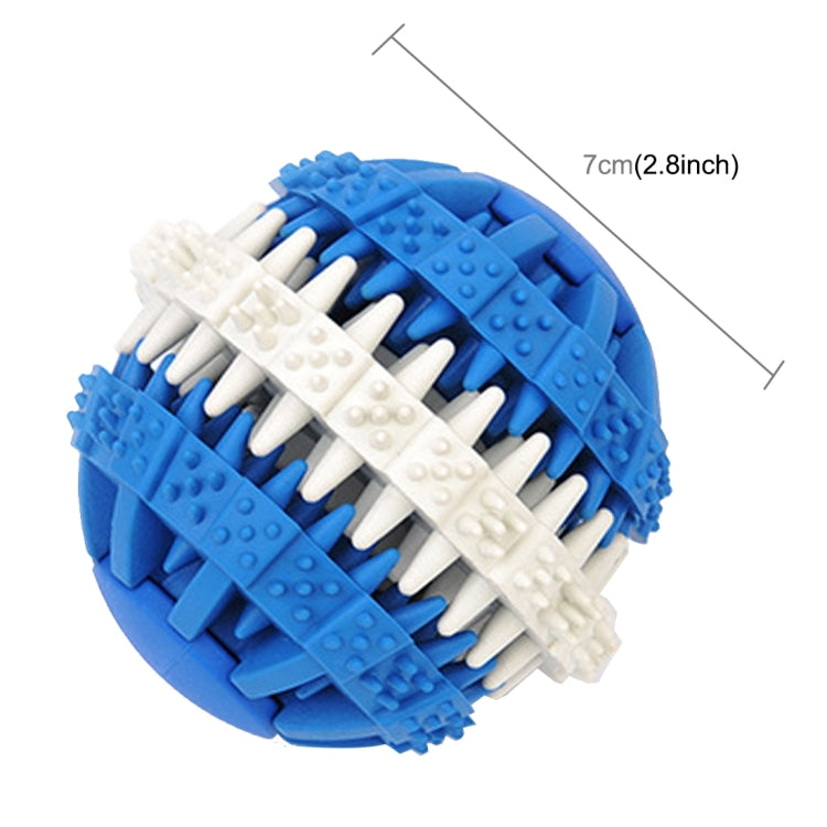 Dog Toy Balls for Pets Tooth Cleaning Chewing Toys Balls of Non-Toxic Soft Rubber , Large Size