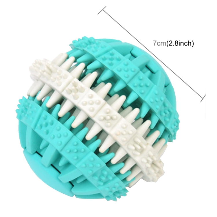 Dog Toy Balls for Pets Tooth Cleaning Chewing Toys Balls of Non-Toxic Soft Rubber , Large Size