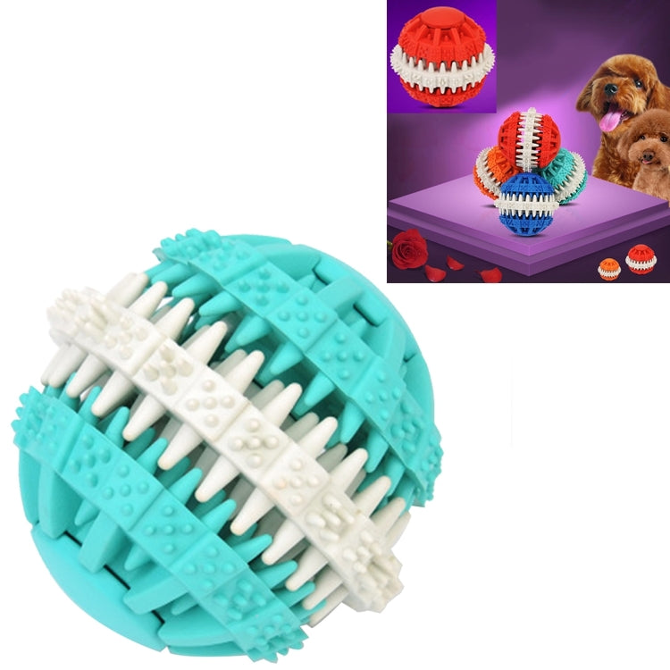 Dog Toy Balls for Pets Tooth Cleaning Chewing Toys Balls of Non-Toxic Soft Rubber , Large Size