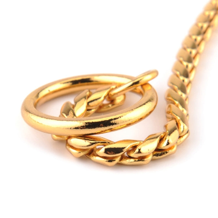 Pet Collars Pet Neck Strap Dog Neckband Snake Chain Dog Chain Solid Metal Chain Dog Collar,Length:65cm