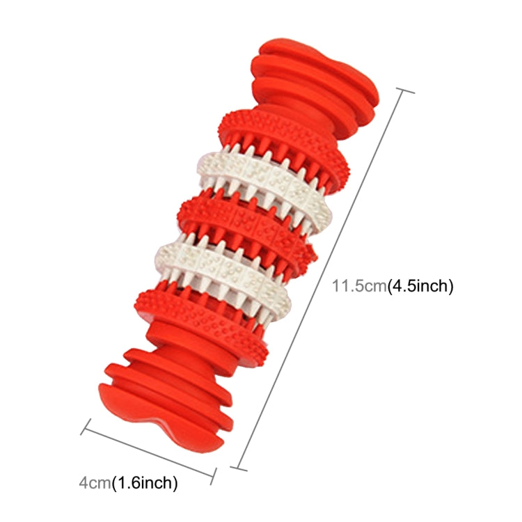 Dog Toy for Pets Tooth Cleaning Chewing Toys of Non-Toxic Soft Rubber , Small Size,Length:12cm