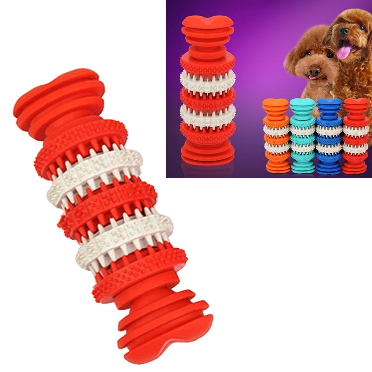 Dog Toy for Pets Tooth Cleaning Chewing Toys of Non-Toxic Soft Rubber , Small Size,Length:12cm