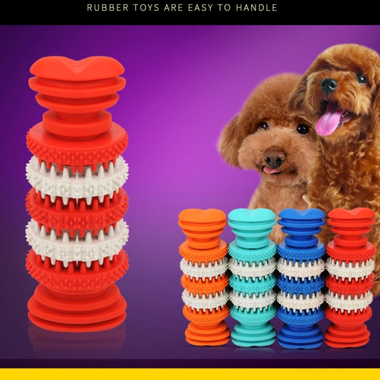 Dog Toy for Pets Tooth Cleaning Chewing Toys of Non-Toxic Soft Rubber , Small Size,Length:12cm
