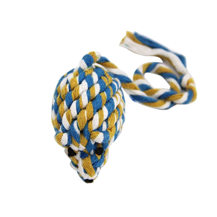 High Quality Braided Cotton Rope Mouse Toy, Training Biting Pet Toys