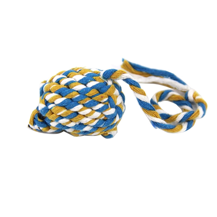 High Quality Braided Cotton Rope Mouse Toy, Training Biting Pet Toys