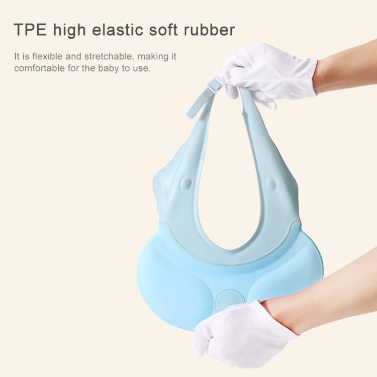 Hippo Shaped Adjustable Baby Children Silicone Shower Caps, Random Color Delivery