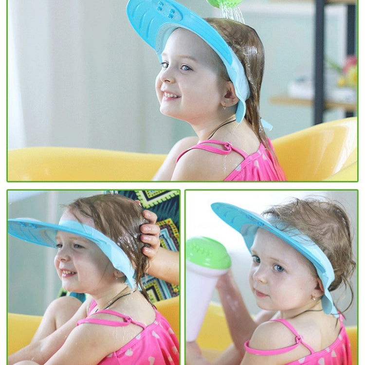 Hippo Shaped Adjustable Baby Children Silicone Shower Caps, Random Color Delivery