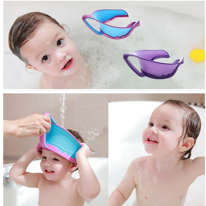 Cup Shaped Baby Children PP Shower Caps(Purple)