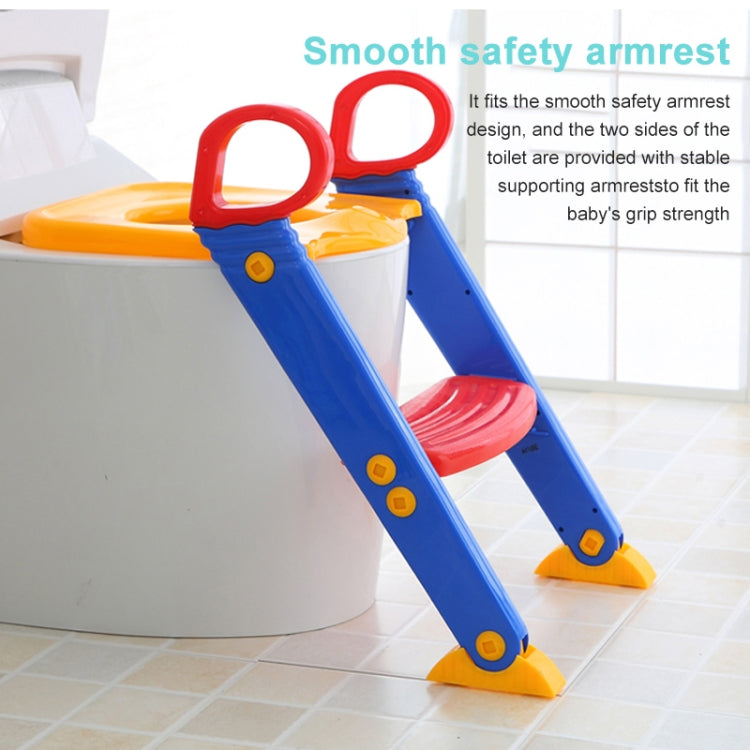 Foldable Kid Potty Training Toilet Seat with Ladder for U-shaped or Oval Toilet