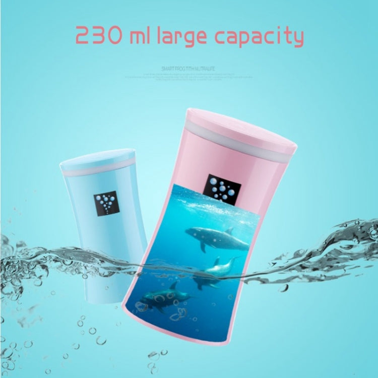 Small-OS 2W Slim Waist Humidifier Moisture Meter Moisturizing Instrument with LED Night Light, Water Tank Capacity: 230ml(White)