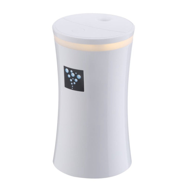 Small-OS 2W Slim Waist Humidifier Moisture Meter Moisturizing Instrument with LED Night Light, Water Tank Capacity: 230ml(White)