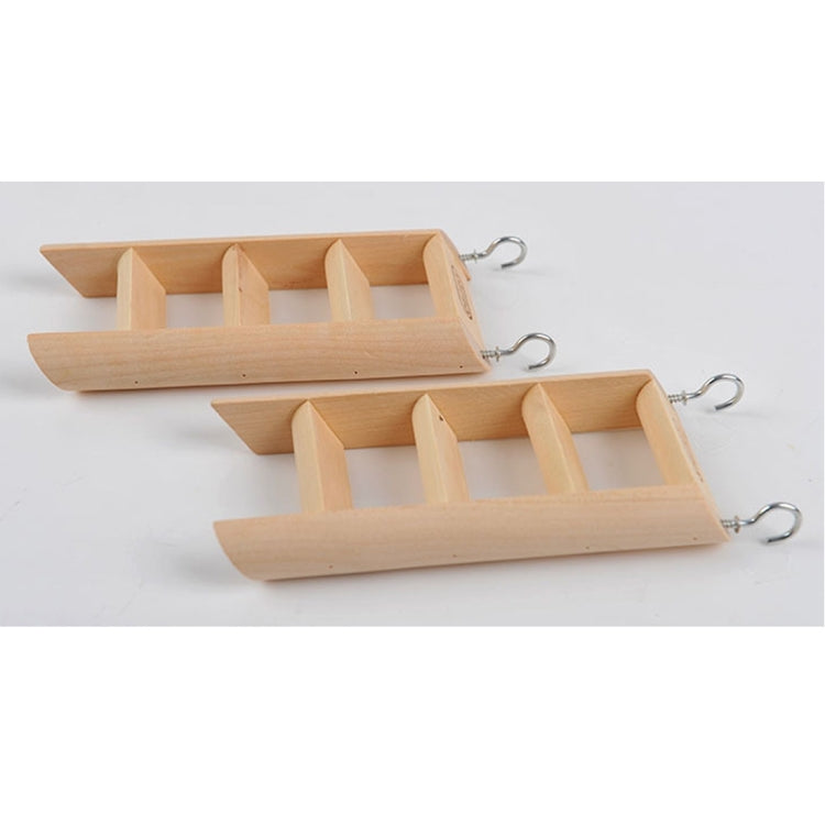 Hamster toy Wooden Ladder Climbing, Random Color Delivery, Size: 15*7*2cm