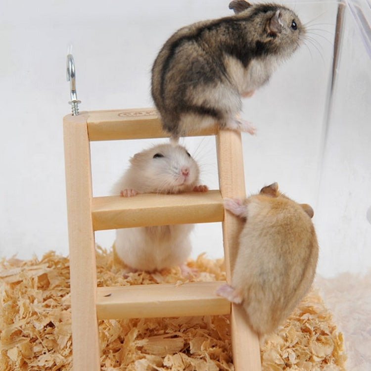 Hamster toy Wooden Ladder Climbing, Random Color Delivery, Size: 15*7*2cm