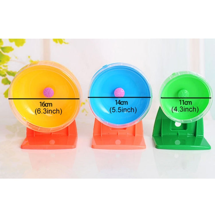 Small Pet Toys Hamster Sports Mute Running Wheel, Random Color Delivery, L, Size: Diameter 16cm