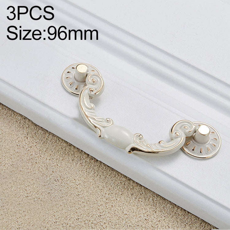 3 PCS 6602-96 Drawer Cabinet Door Rose Shape Handle