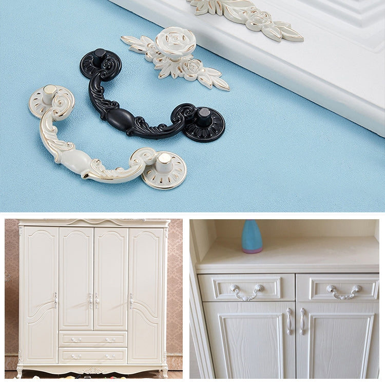 3 PCS 6602-96 Drawer Cabinet Door Rose Shape Handle