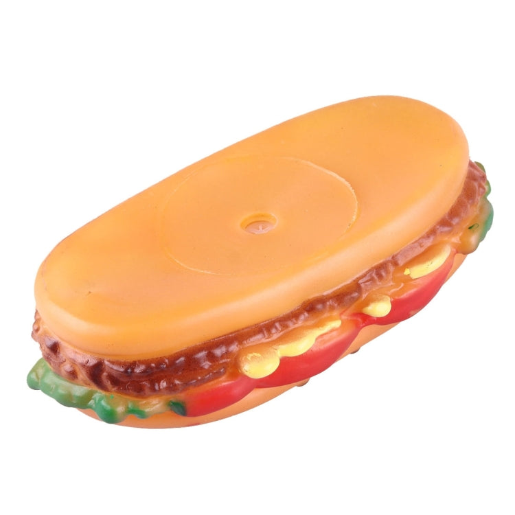 Hamburger Shape Squeaky Pet Toy
