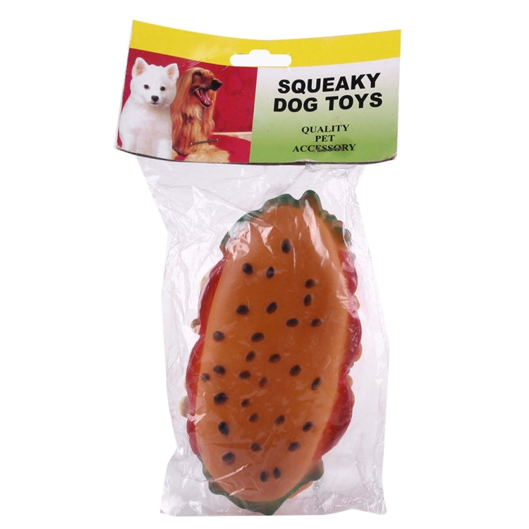 Hamburger Shape Squeaky Pet Toy