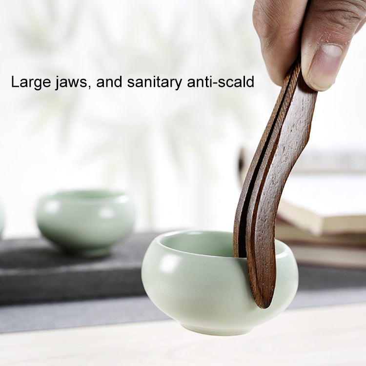 5 in 1 Tea Needle + Tea Clamp + Teaspoon + Tea Steak + Tea Barrel Kungfu Teaism Tea Set Teaware Accessories, Wenge Pentagon