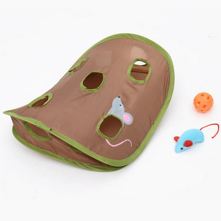 Funny Cat Toy Mouse Hole Stick With Bells Grasping Interactive Mouse Hunt Cat Toys