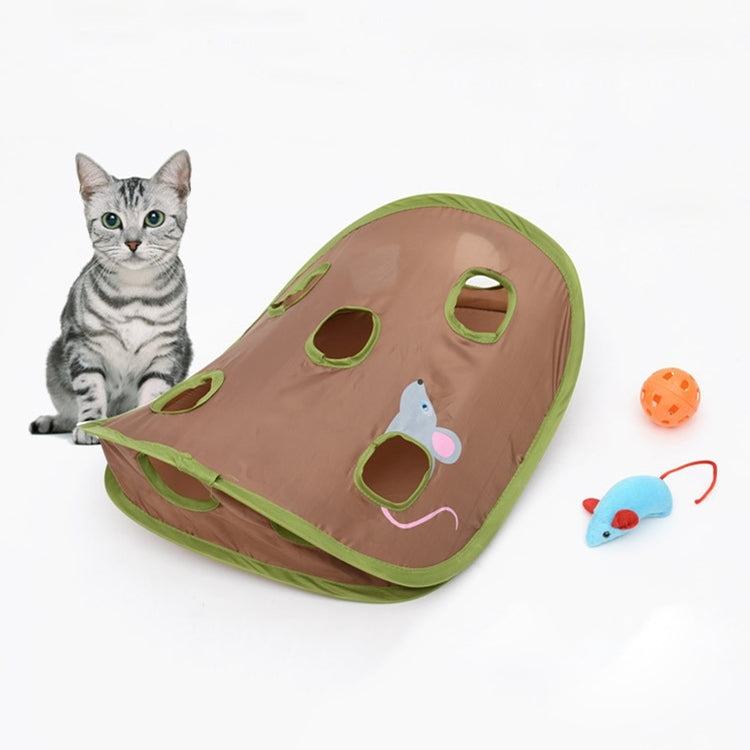 Funny Cat Toy Mouse Hole Stick With Bells Grasping Interactive Mouse Hunt Cat Toys