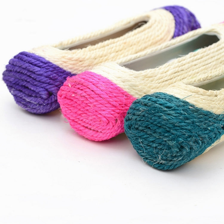 Cat Scratch Board Training Toy Pet Supplies Cat Rack Rolling Sisal Scratching Trapped Ball with Three Balls, Random Color Delivery