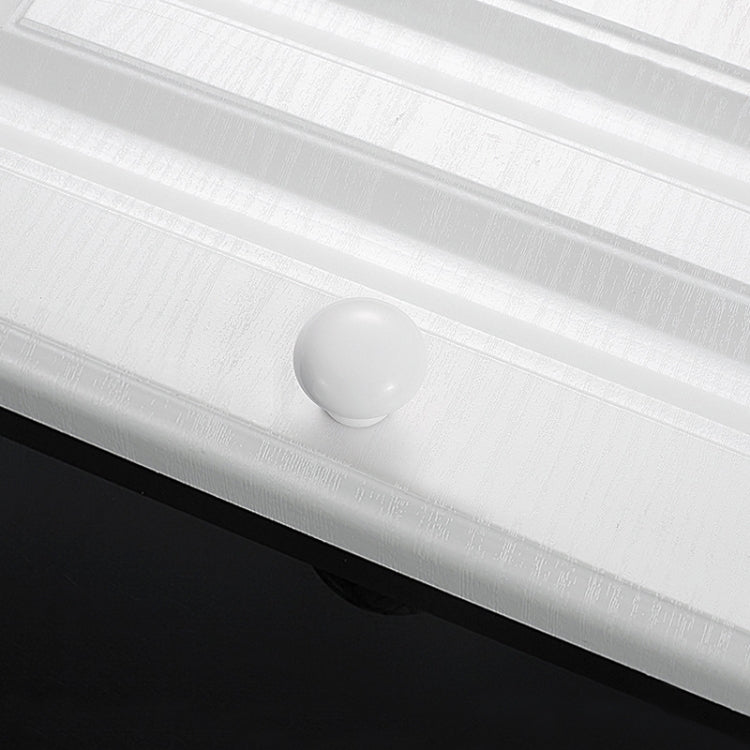 10 PCS 5077 Small Single Hole Ceramic Cabinet Handle (White)