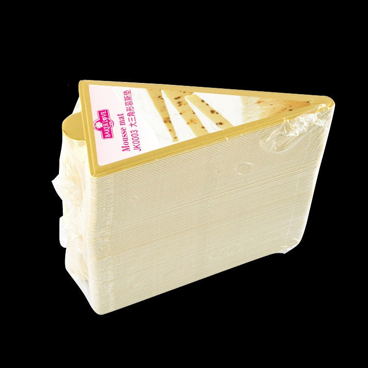 1000 PCS Large Triangle Cake Cardboard Pad Thick Rigid Golden Cake Mousse Cake Mat