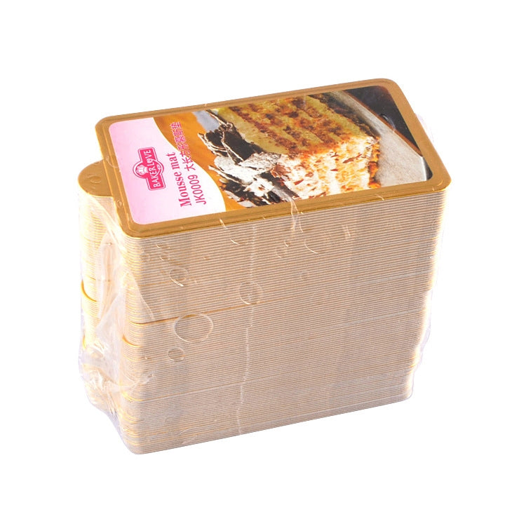 1000 PCS Large Rectangle Cake Cardboard Pad Thick Rigid Golden Cake Mousse Cake Mat