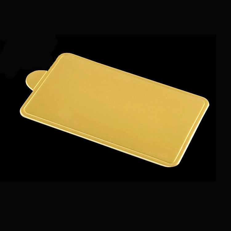 1000 PCS Medium Rectangle Cake Cardboard Pad Thick Rigid Golden Cake Mousse Cake Mat