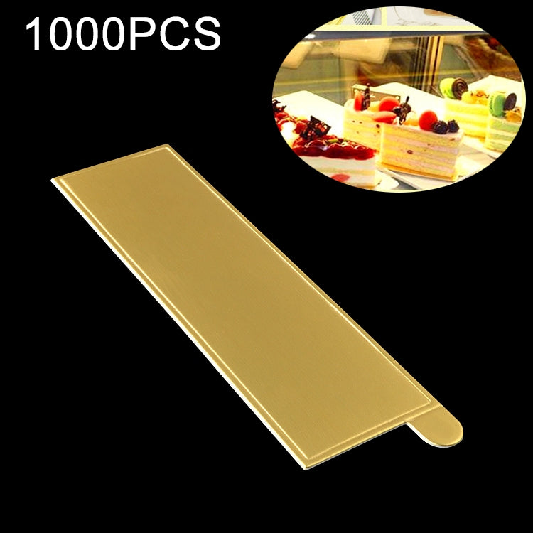 1000 PCS Rectangle Cake Cardboard Pad Thick Rigid Golden Cake Mousse Cake Mat