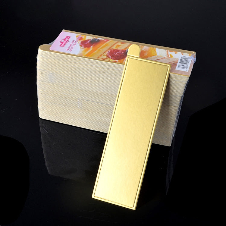 1000 PCS Rectangle Cake Cardboard Pad Thick Rigid Golden Cake Mousse Cake Mat