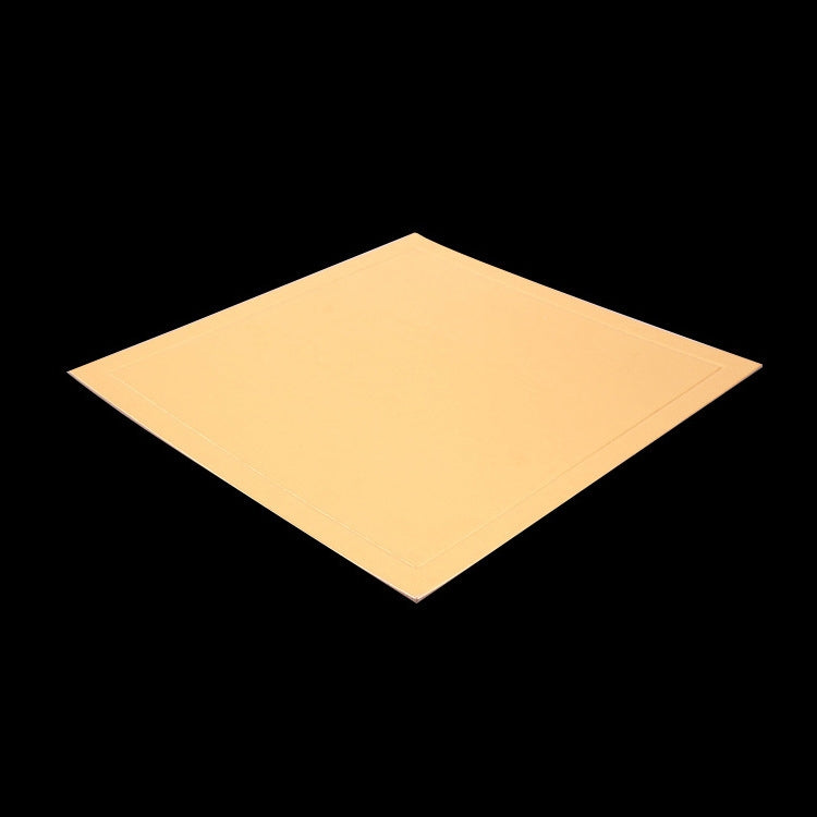100 PCS Square Cake Cardboard Pad Golden Cake Mousse Cake Mat, Size: 18 x 18cm