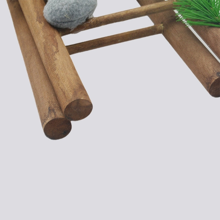 Handmade Christmas Decorations Cloth Art Plush Santa Snowman Ladder Scene Window Decoration, Size: 50 x 14cm