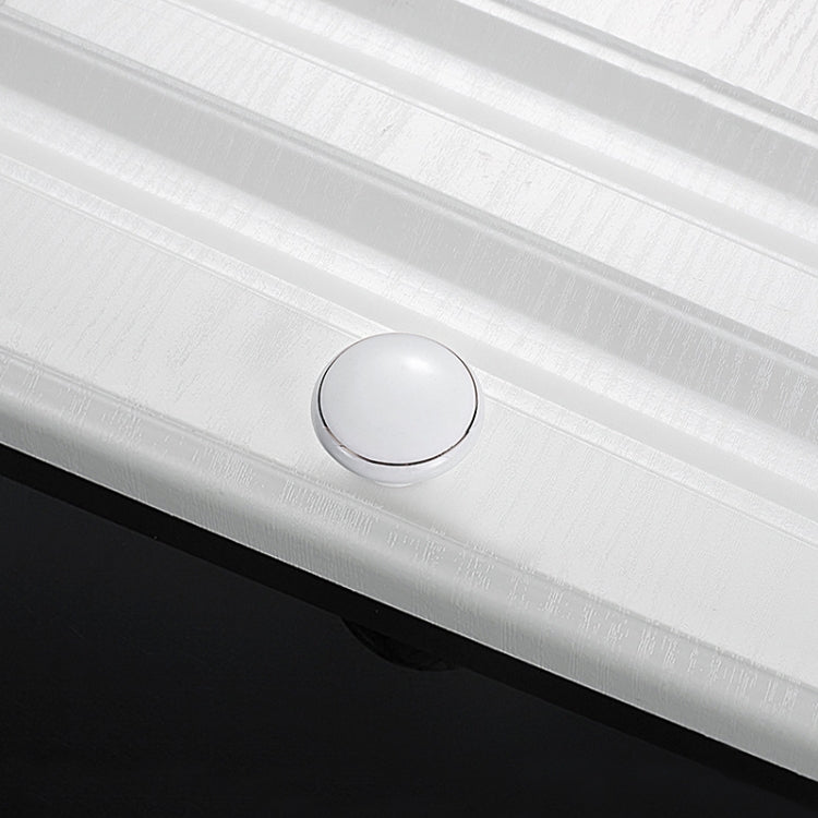 10 PCS 5077 Large Tulip Single Hole Ceramic Cabinet Handle(Coffee)