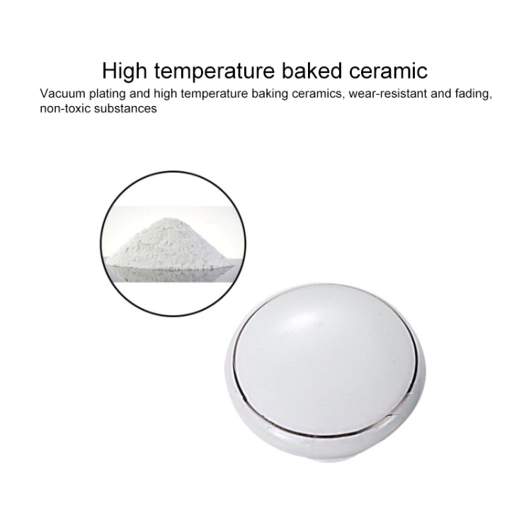 10 PCS 5077 Large Tulip Single Hole Ceramic Cabinet Handle(Coffee)