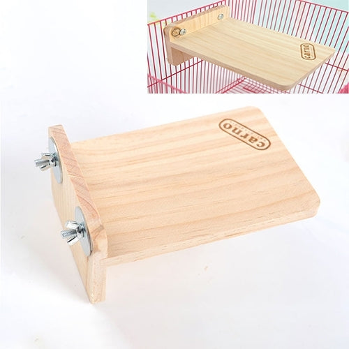 Pet Wooden Rectangular Springboard Hamster Small Pets Pedal Toys